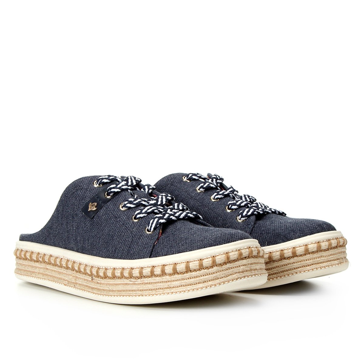 tenis mule cravo e canela